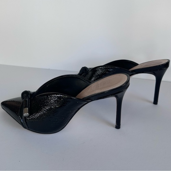 Anthropologie SCHUTZ Tanya Patent Leather Mule In Black Patent Leather - Picture 5 of 9